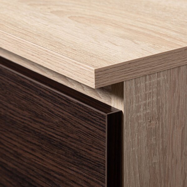 Zondo.hr Komoda Keanu (hrast sonoma + wenge). Akcija -18%. 1069396