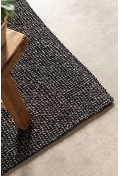 Crna staza jutenia 80x200 cm Bouclé – Hanse Home