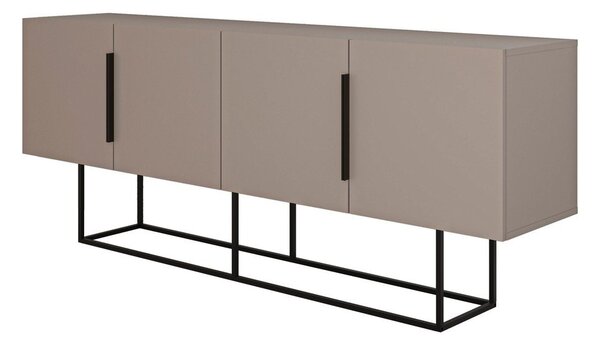 Siva/bež niska komoda 200x80 cm Titan – Marckeric
