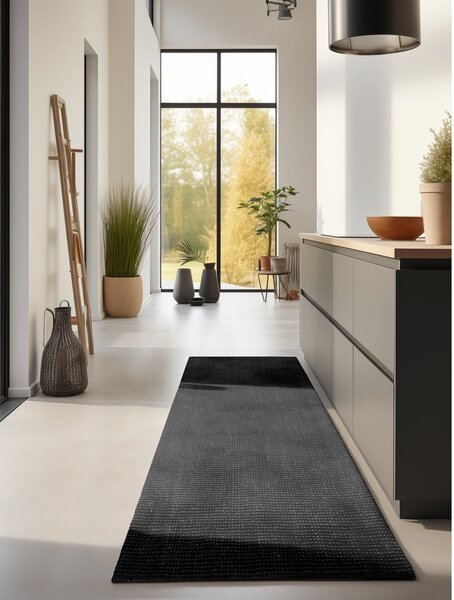Crna staza jutenia 80x200 cm Bouclé – Hanse Home