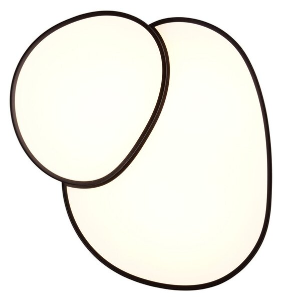 Crna LED stropna svjetiljka 63.5x77 cm Rise – Trio