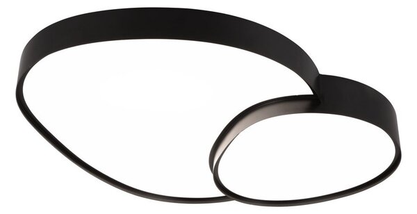 Crna LED stropna svjetiljka 63.5x77 cm Rise – Trio