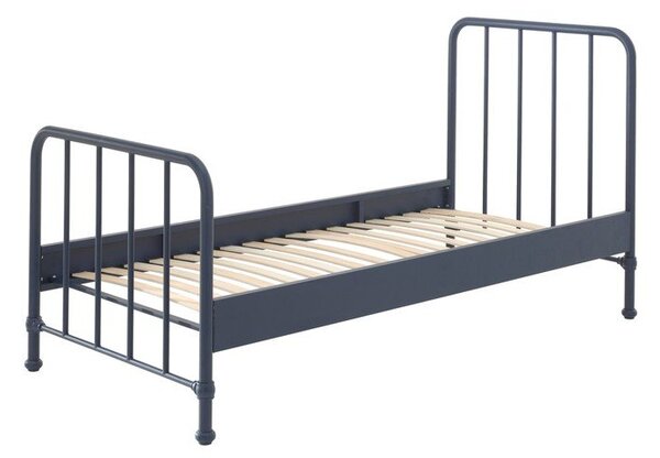 Tamno plavi metalni dječji krevet 90x200 cm BRONXX – Vipack