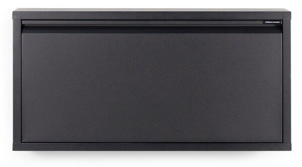Crni metalni preklopni ormarić za cipele 75x37,5x12,5 cm Billy – Spinder Design