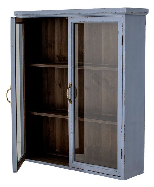Plava viseća vitrina od masivne jele 81x91 cm Hazem – Bloomingville
