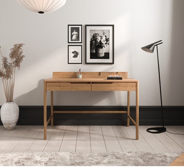 Radni stol od punog hrasta 65x120 cm Twig – The Beds