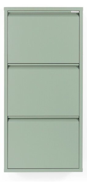 Prljavo zeleni metalni preklopni ormarić za cipele 50x103x15 cm Billy – Spinder Design