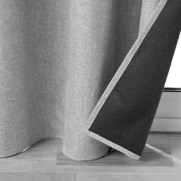 Svijetlo siva zavjesa sa zvučnom izolacijom 140x260 cm Jupiter – douceur d'intérieur