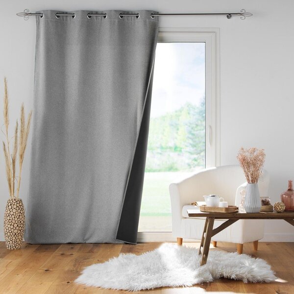 Svijetlo siva zavjesa sa zvučnom izolacijom 140x260 cm Jupiter – douceur d'intérieur