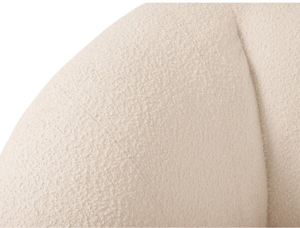 Krem sofa od bouclé tkanine 230 cm Essen – Cosmopolitan Design