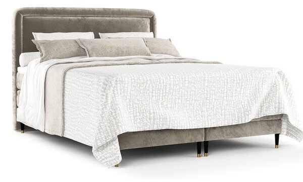 Svjetlo smeđi boxspring krevet 200x200 cm Dove – Maison de Rêve