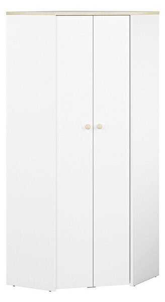 Kutni ormar Madison L102Bijela, Bukva, 193x80x80cm, Porte guardarobaVrata ormari: Klasična vrata