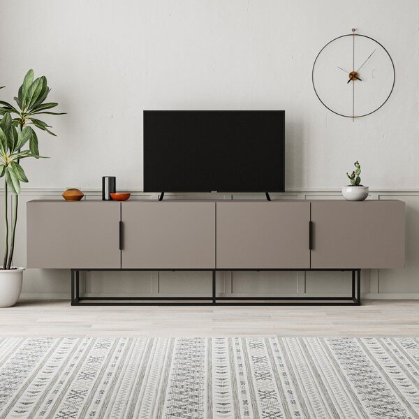 Siva/bež TV komoda 200x55 cm Titan – Marckeric