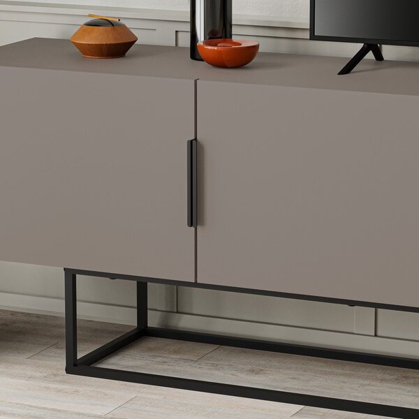 Siva/bež TV komoda 200x55 cm Titan – Marckeric