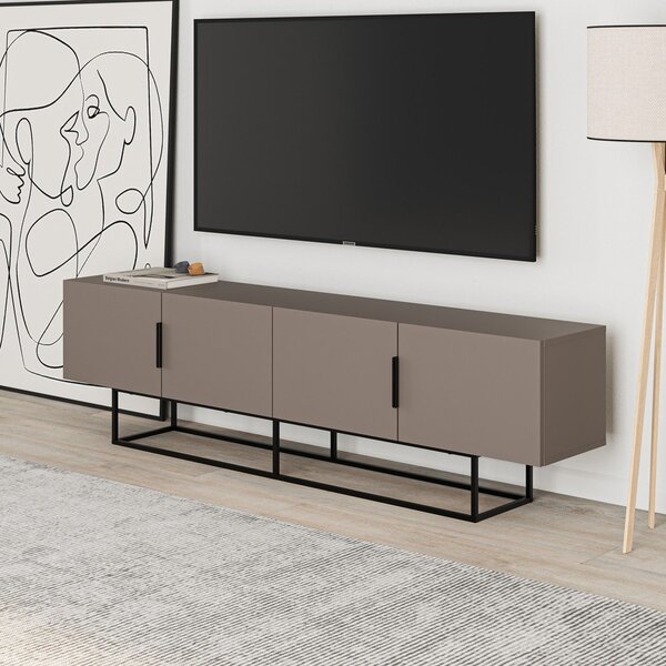 Siva/bež TV komoda 200x55 cm Titan – Marckeric