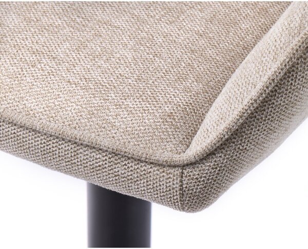 Bež podstavljena blagovaonska stolica s naslonima za ruke Nolan – Unique Furniture
