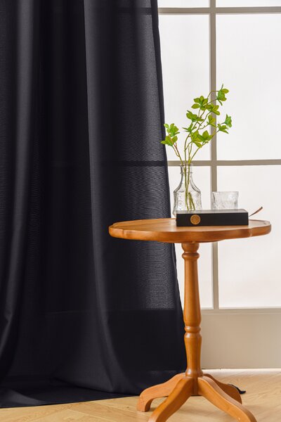 Zavjesa OXFORD LIGHT 140x250 cm, tamno siva Sistem za vješanje: Traka za nabiranje