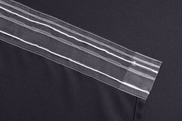 Zavjesa OXFORD LIGHT 140x250 cm, tamno siva Sistem za vješanje: Traka za nabiranje