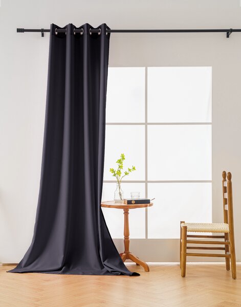 Zavjesa OXFORD LIGHT 140x250 cm, tamno siva Sistem za vješanje: Traka za nabiranje