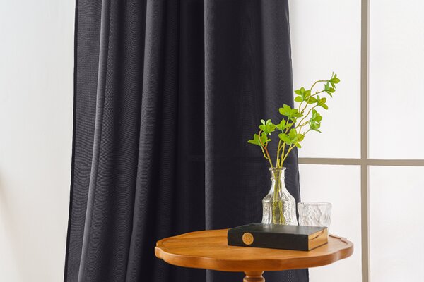 Zavjesa OXFORD LIGHT 140x250 cm, tamno siva Sistem za vješanje: Traka za nabiranje