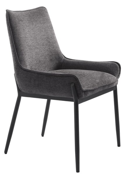 Tamno siva blagovaonska stolica Calgary – Unique Furniture