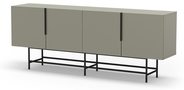 Zelena/siva niska komoda 200x77,5 cm Eldia – Marckeric