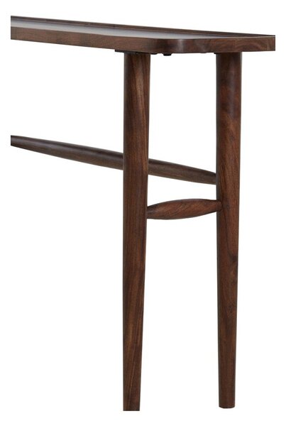 Smeđi pomoćni stol od masivnog bagrema 30x120 cm Qiano – Light & Living