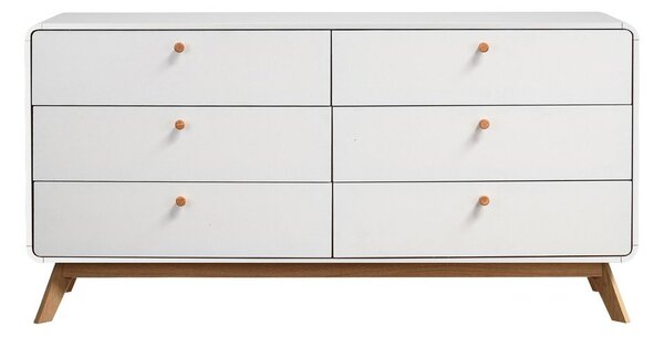 Bijela niska komoda 150x74 cm Caitlin – Støraa