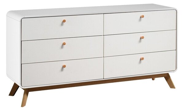 Bijela niska komoda 150x74 cm Caitlin – Støraa