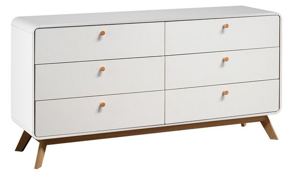 Bijela niska komoda 150x74 cm Caitlin – Støraa