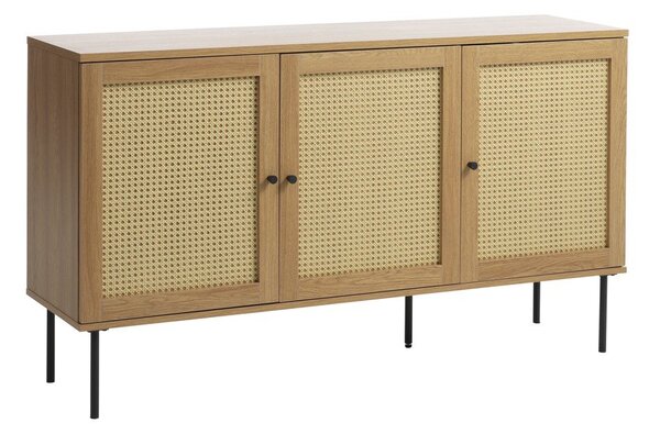 Niska komoda u dekoru hrasta u prirodnoj boji 140x80 cm Pensacola – Unique Furniture