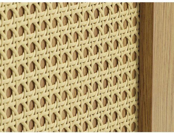 Niska komoda u dekoru hrasta u prirodnoj boji 140x80 cm Pensacola – Unique Furniture