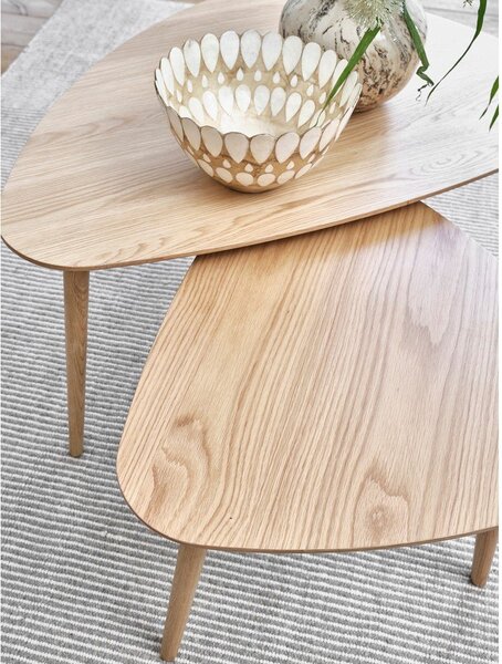 Crni stolići za kavu u setu 2 kom 70x100 cm Adda – Unique Furniture