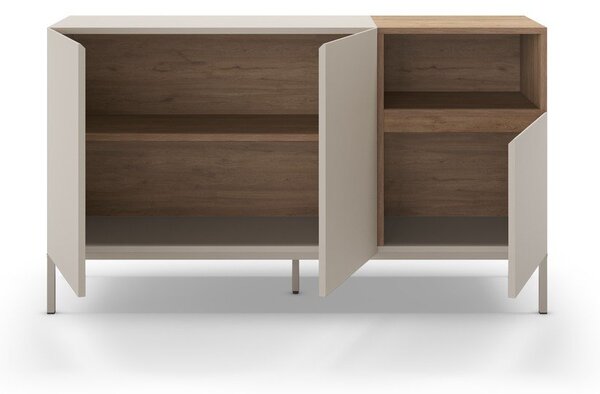 Krem komoda 140x80 cm Cailin – Marckeric