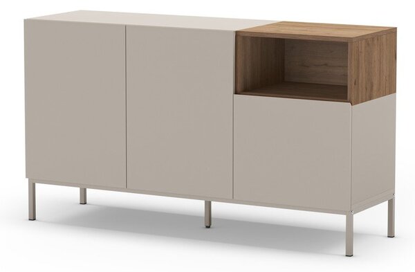 Krem komoda 140x80 cm Cailin – Marckeric