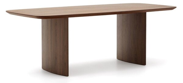 Smeđi blagovaonski stol u dekoru oraha 100x240 cm Litto – Kave Home