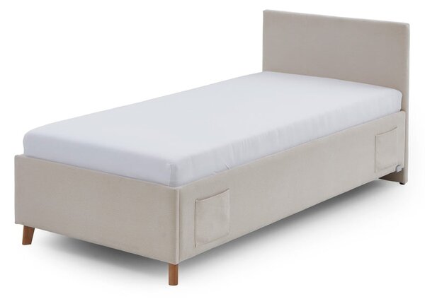 Bež podstavljeni dječji krevet s prostorom za odlaganje s podnicom 90x200 cm Cool – Meise Möbel
