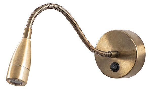 LED zidna lampa u zlatnoj boji Reading – Opviq lights