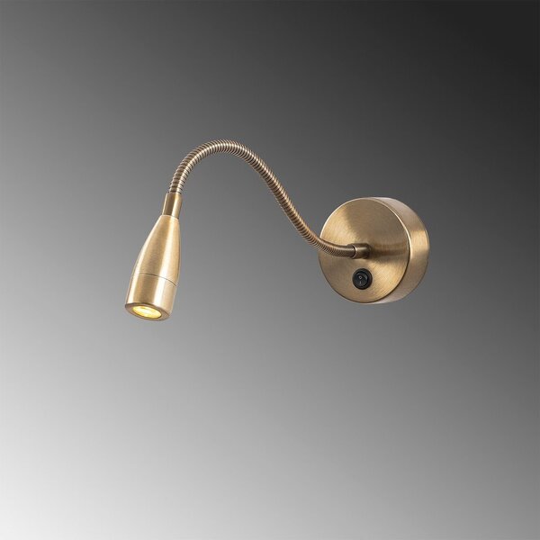 LED zidna lampa u zlatnoj boji Reading – Opviq lights