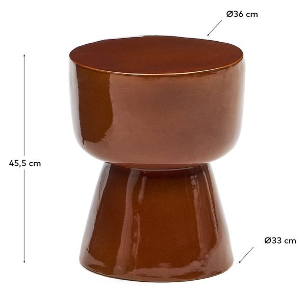 Okrugli vrtni stol keramički ø 36 cm Mesquida – Kave Home