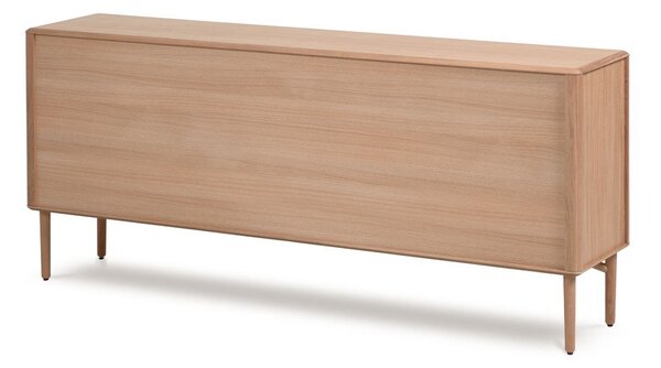Niska komoda u dekoru hrasta u prirodnoj boji 200x86 cm Lenon – Kave Home
