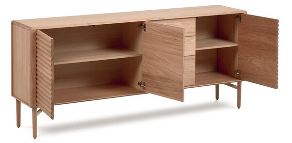 Niska komoda u dekoru hrasta u prirodnoj boji 200x86 cm Lenon – Kave Home