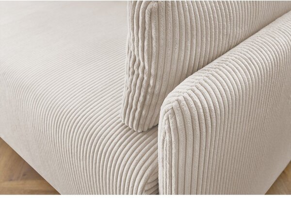 Bež sklopiva sofa od samta 211 cm Marcel – Bobochic Paris