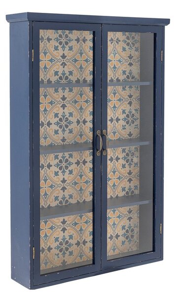 Plava vitrina od masivne jele 81x122x22 cm Hazem – Bloomingville