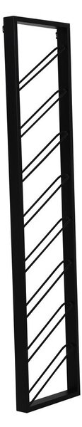 Crni zidni metalni držač za boce vina broj boca 8 kom 36x160x6 cm Malbeo – Light & Living