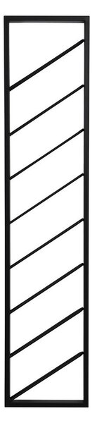 Crni zidni metalni držač za boce vina broj boca 8 kom 36x160x6 cm Malbeo – Light & Living