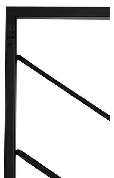 Crni zidni metalni držač za boce vina broj boca 8 kom 36x160x6 cm Malbeo – Light & Living