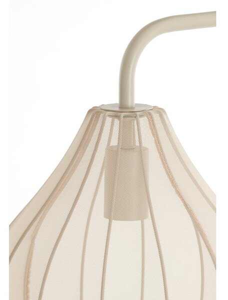 Bež stojeća svjetiljka s tekstilnim sjenilom (visina 156,5 cm) Elati – Light & Living