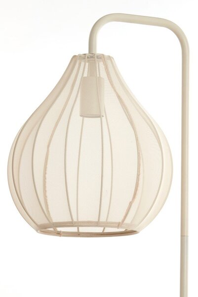 Bež stojeća svjetiljka s tekstilnim sjenilom (visina 156,5 cm) Elati – Light & Living