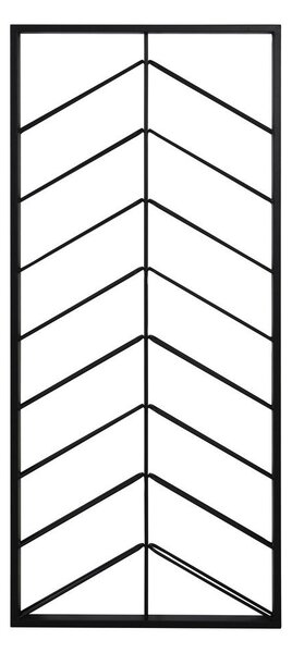 Crni zidni metalni držač za boce vina broj boca 16 kom 70x160x6 cm Malbeo – Light & Living